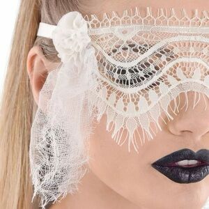 White Lace Eye Mask